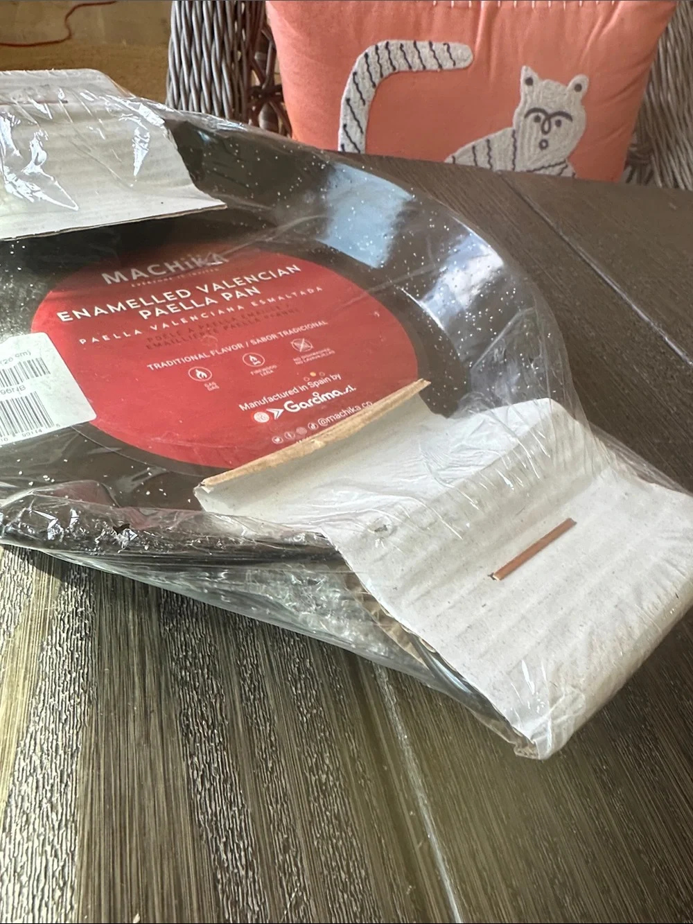 Enamelled Paella Pan - Black Speckled
